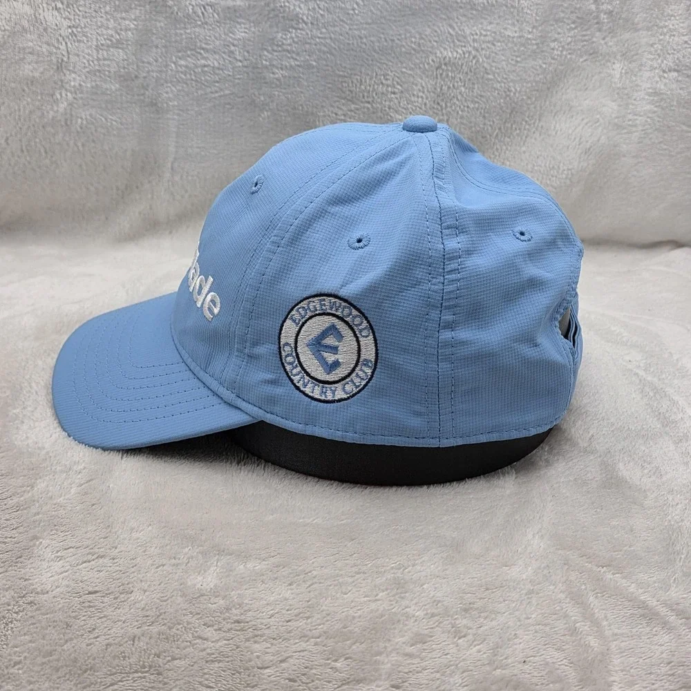 Taylormade Hat Cap Strap Back Blue White Edgewood Golf Logo Club Golfer‎ Mens